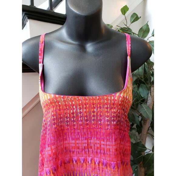 Faded Glory Long Maxi Dress Women's XL Multicolor Cinch Waist Adjustable Strap - Picture 10 of 12